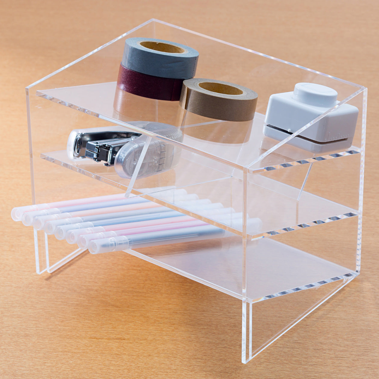 Acrylic 3 Tier Rack Wide