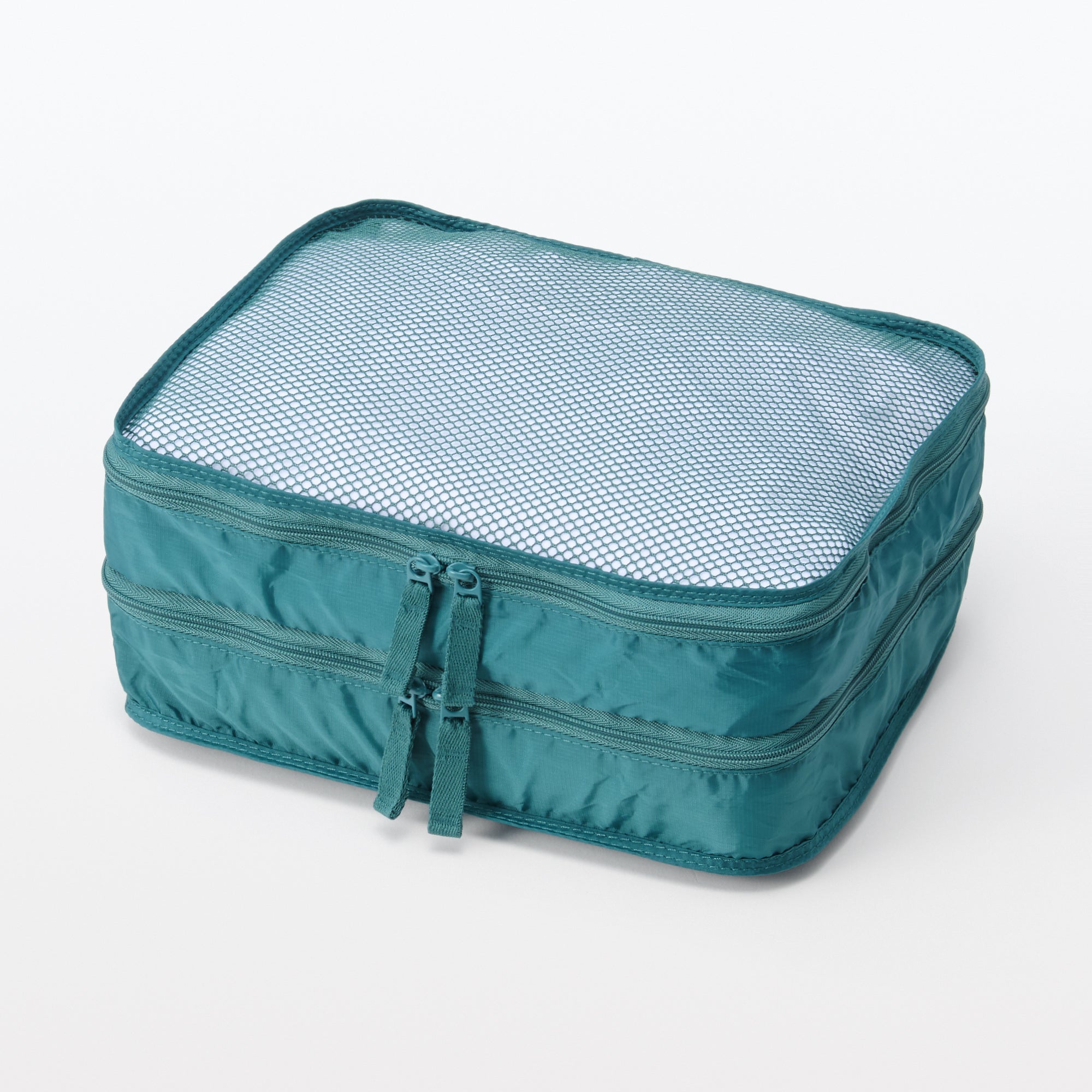 Polyester Gusset Case Double - Dark Green - Small