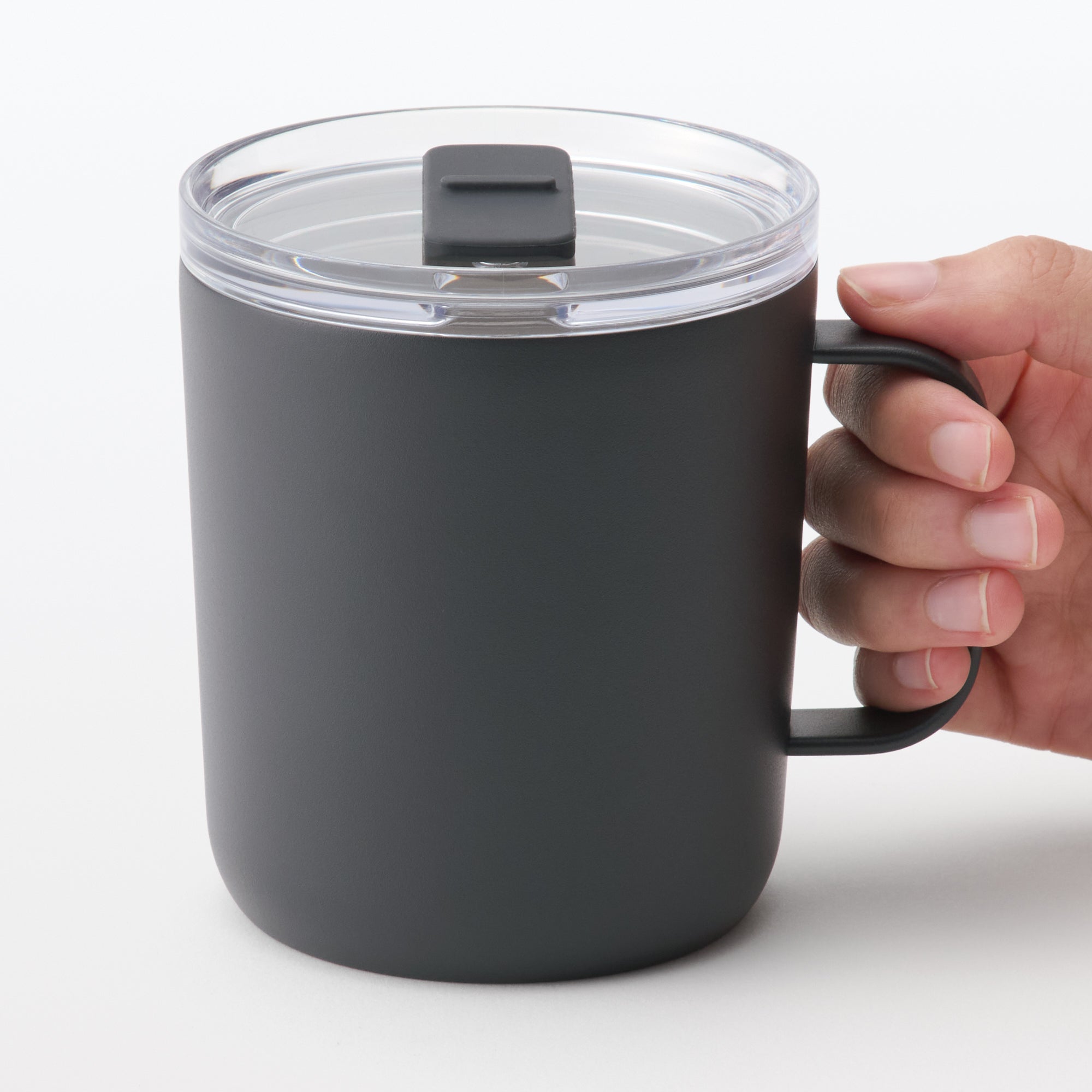 Insulated Travel Mug with Measurements 400 ml - Black