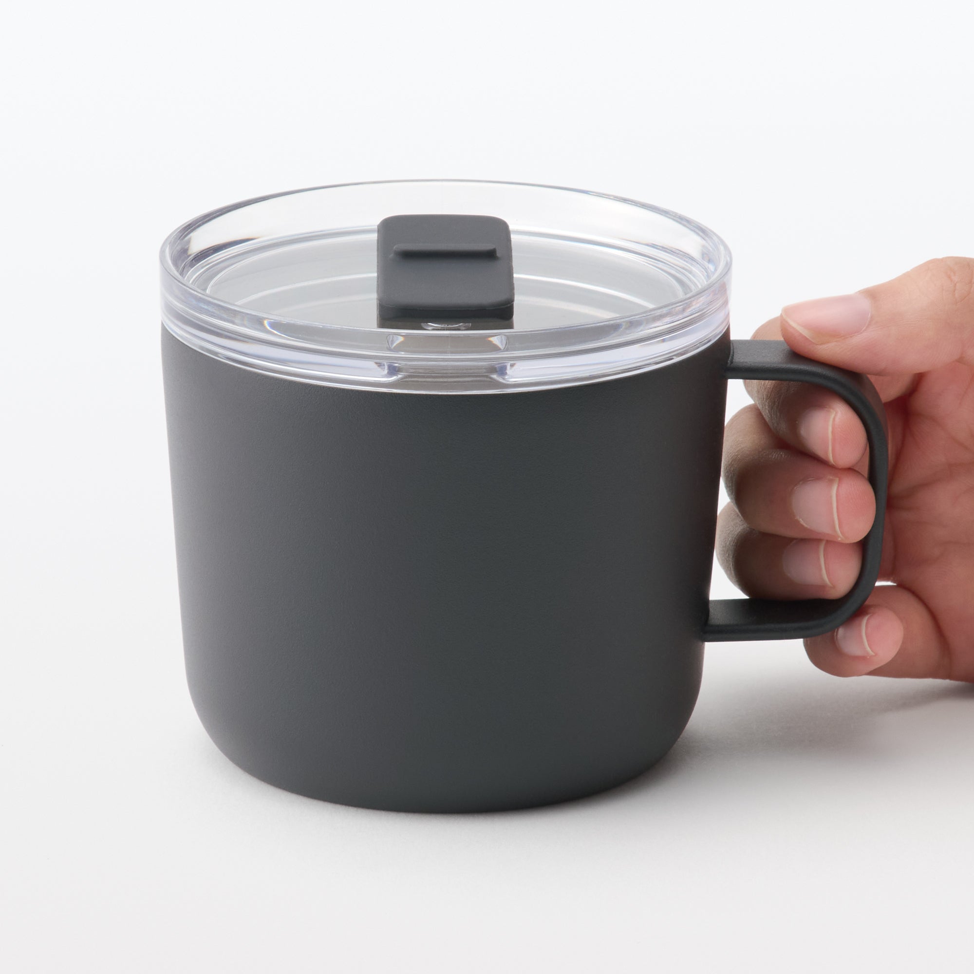 Insulated Travel Mug with Measurements 250 ml - Black
