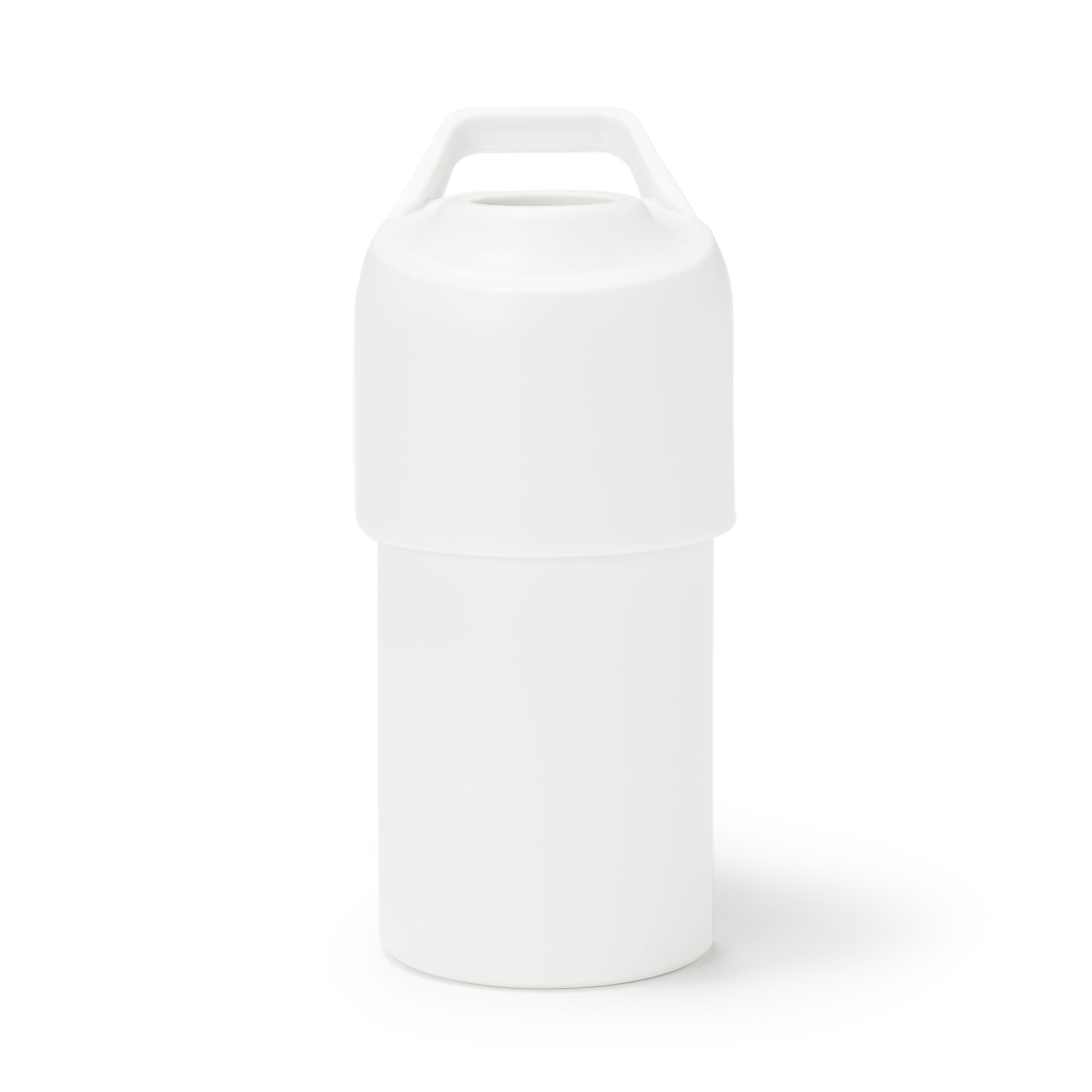 Keep Cold Insulated Plastic Bottle Holder - White