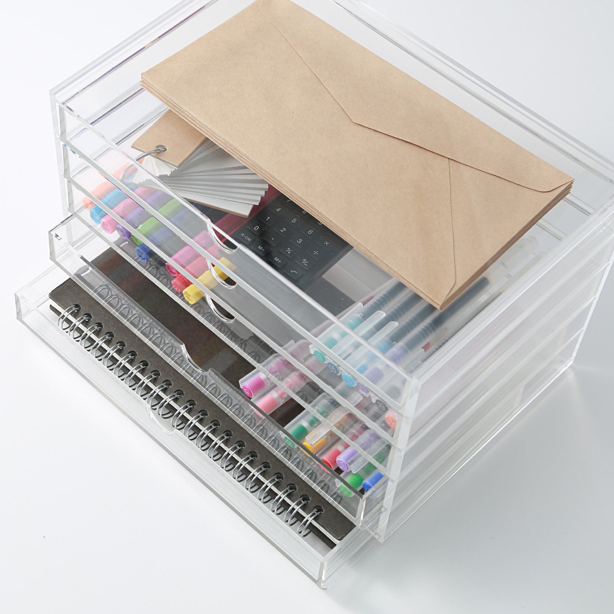 Acrylic Case 5 Rows Large