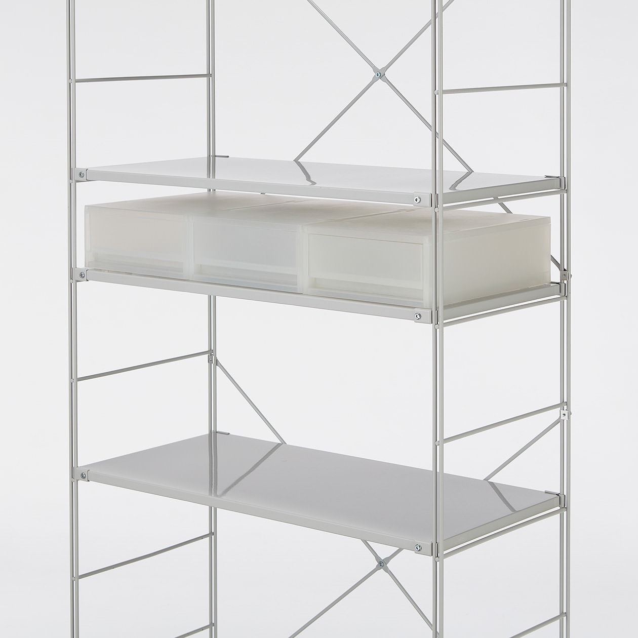 Polypropylene Storage Case Drawer Shallow (W26*D37*H12 cm)