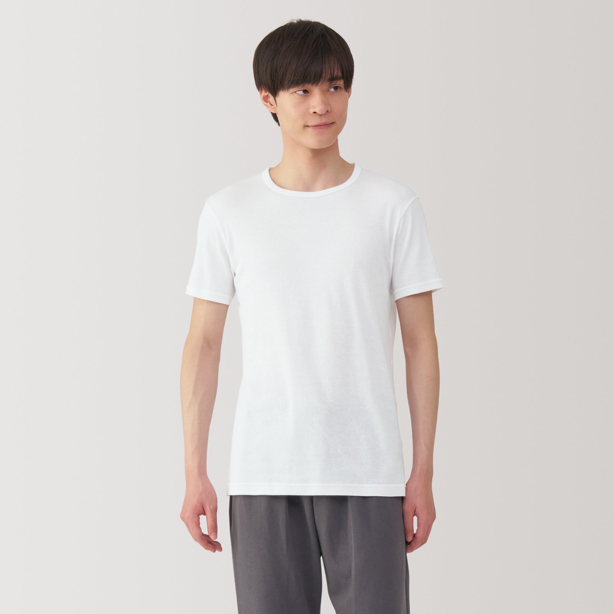 Men's Moisture-Wicking Cotton Crew Neck Short Sleeve T-Shirt