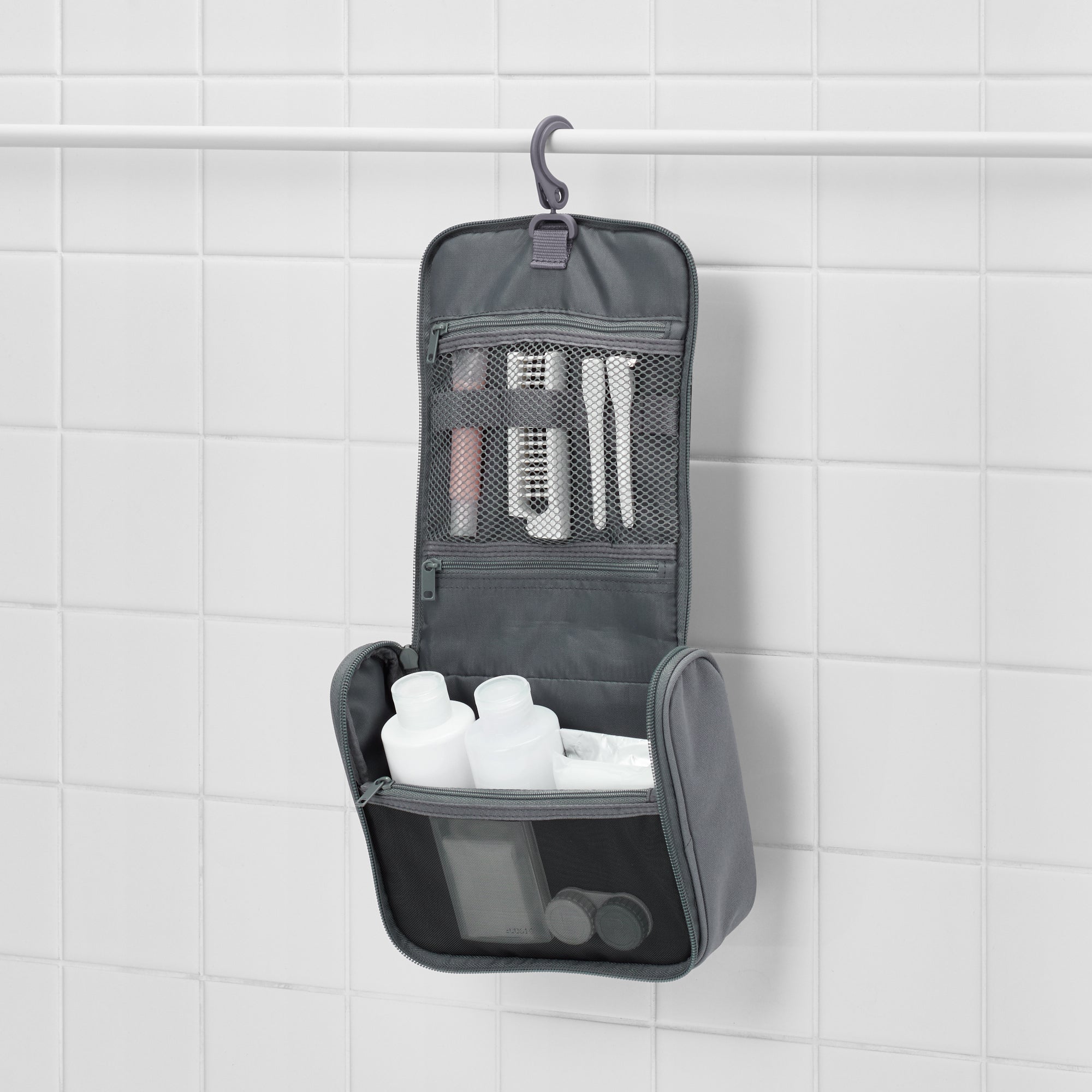 Polyester Hanging Toiletry Case