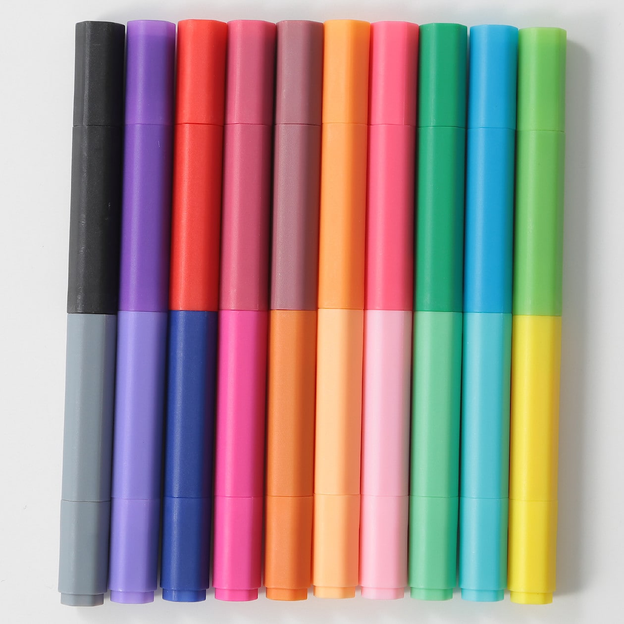 Hexagonal Water-Based Twin Marker (10 Piece Set)